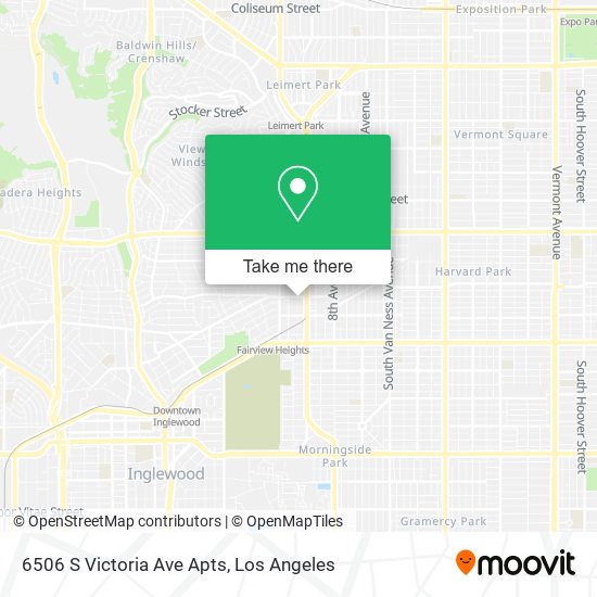 Mapa de 6506 S Victoria Ave Apts