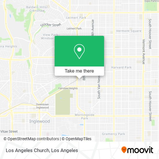 Mapa de Los Angeles Church