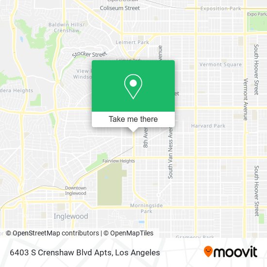 6403 S Crenshaw Blvd Apts map