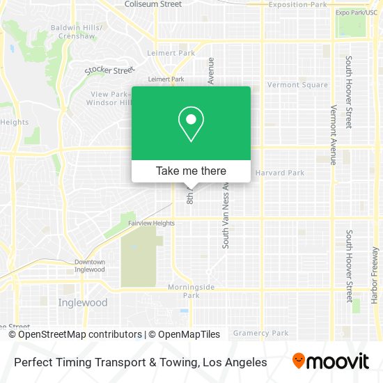 Perfect Timing Transport & Towing map