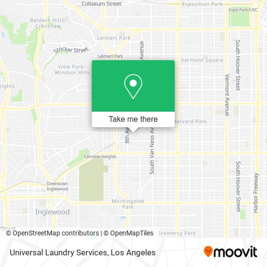 Universal Laundry Services map