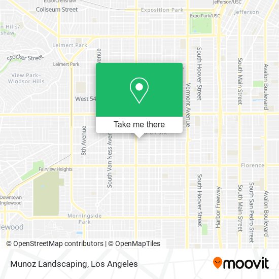 Munoz Landscaping map