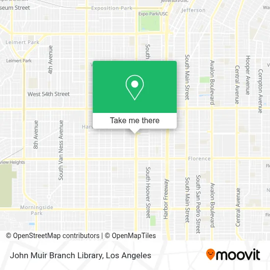 John Muir Branch Library map