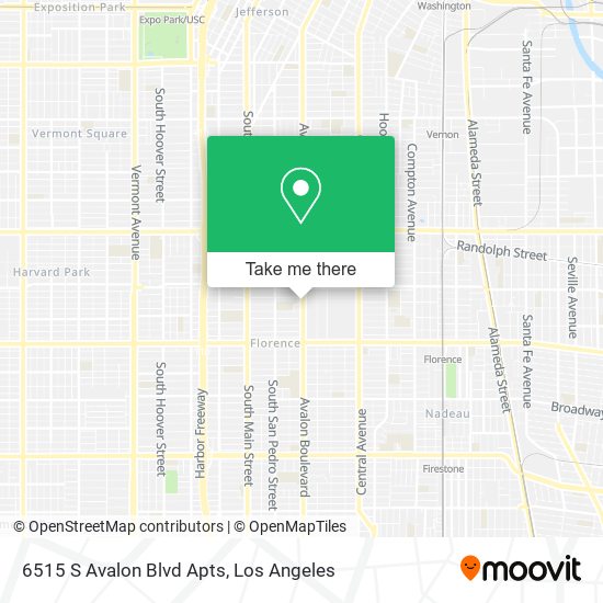 6515 S Avalon Blvd Apts map