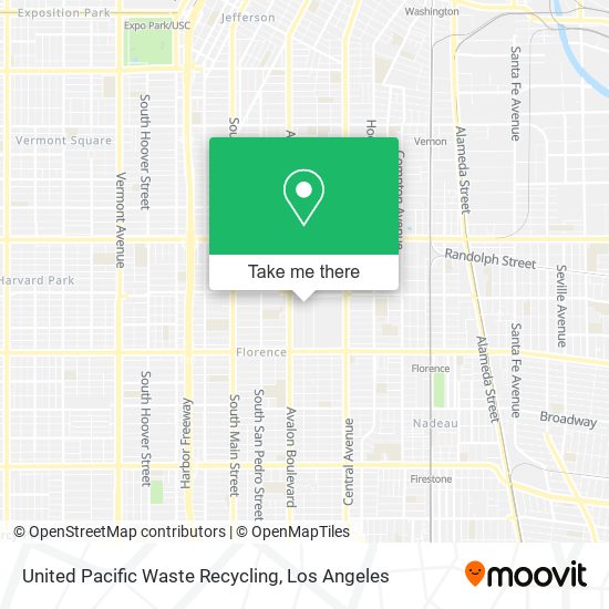 United Pacific Waste Recycling map