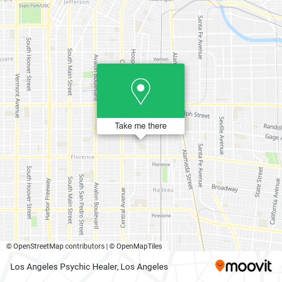 Los Angeles Psychic Healer map