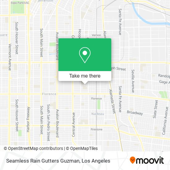 Seamless Rain Gutters Guzman map