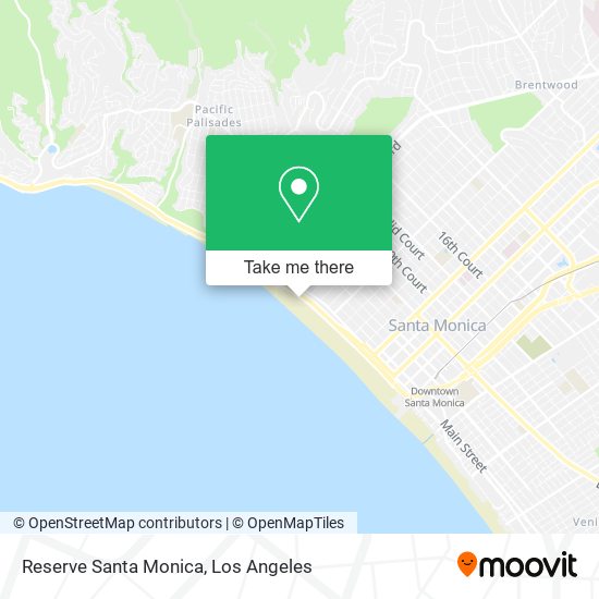 Reserve Santa Monica map