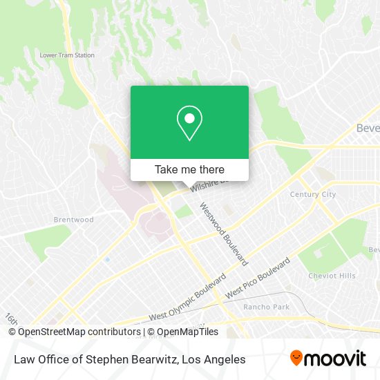 Mapa de Law Office of Stephen Bearwitz