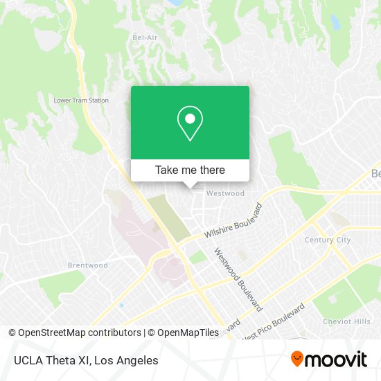 UCLA Theta XI map