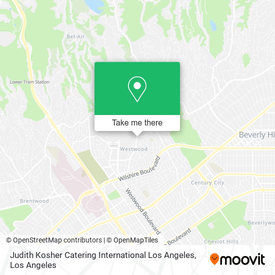 Mapa de Judith Kosher Catering International Los Angeles