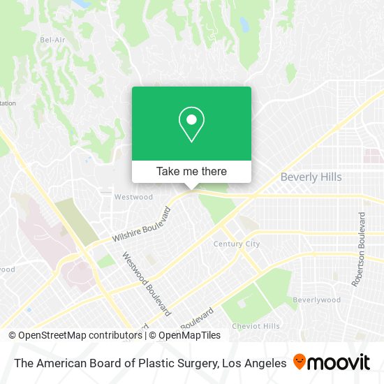 Mapa de The American Board of Plastic Surgery