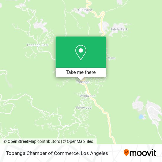 Topanga Chamber of Commerce map
