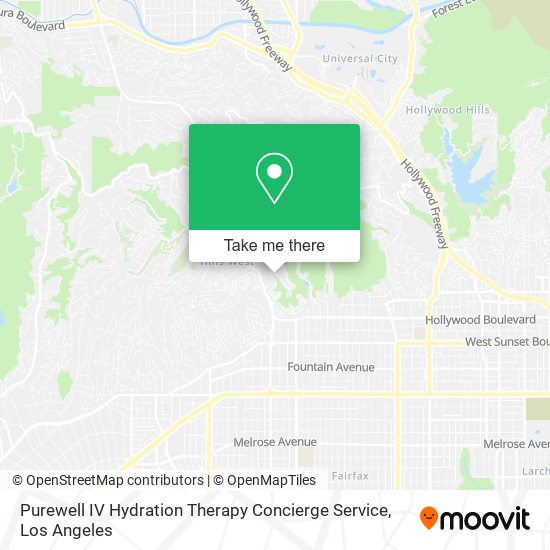 Mapa de Purewell IV Hydration Therapy Concierge Service