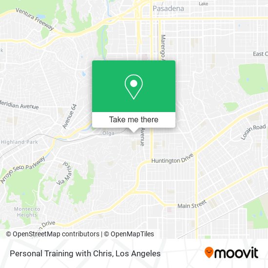 Mapa de Personal Training with Chris