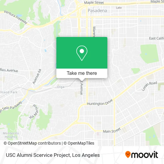USC Alumni Scervice Project map