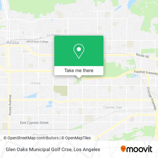 Glen Oaks Municipal Golf Crse map