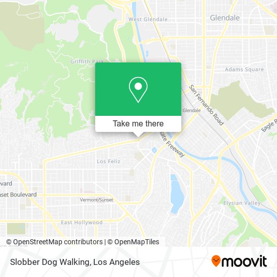 Slobber Dog Walking map