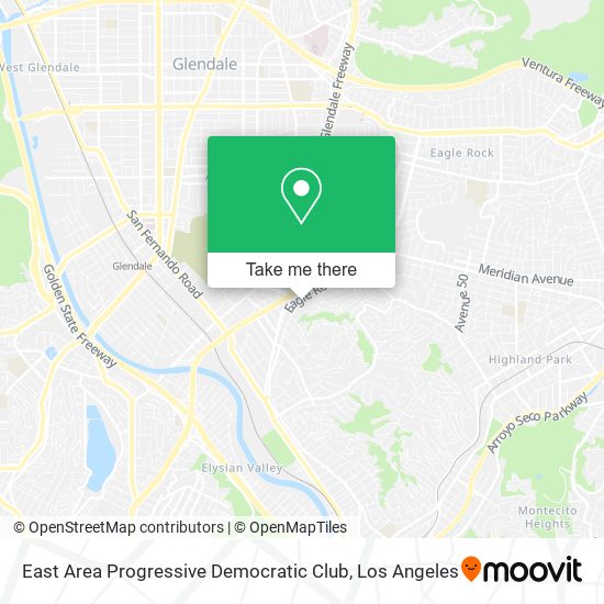 East Area Progressive Democratic Club map