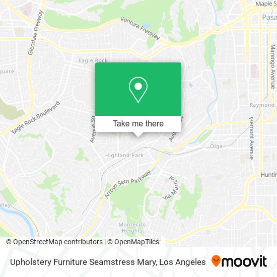 Upholstery Furniture Seamstress Mary map