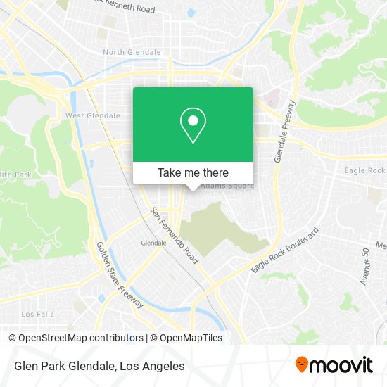 Glen Park Glendale map