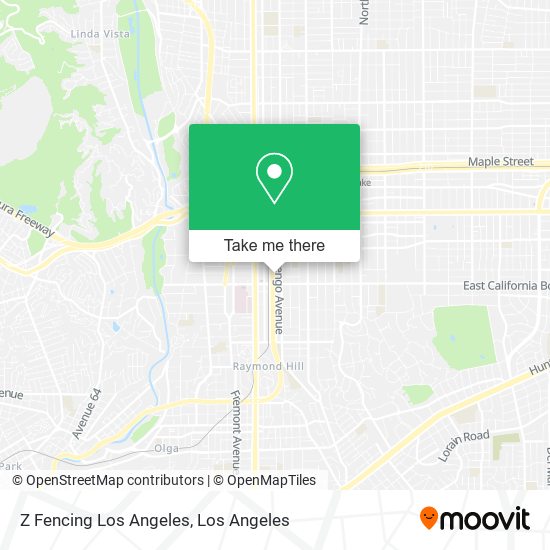 Mapa de Z Fencing Los Angeles