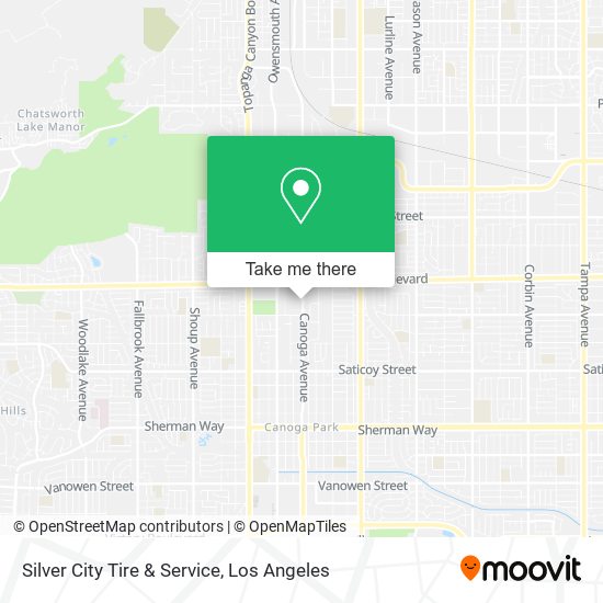 Mapa de Silver City Tire & Service