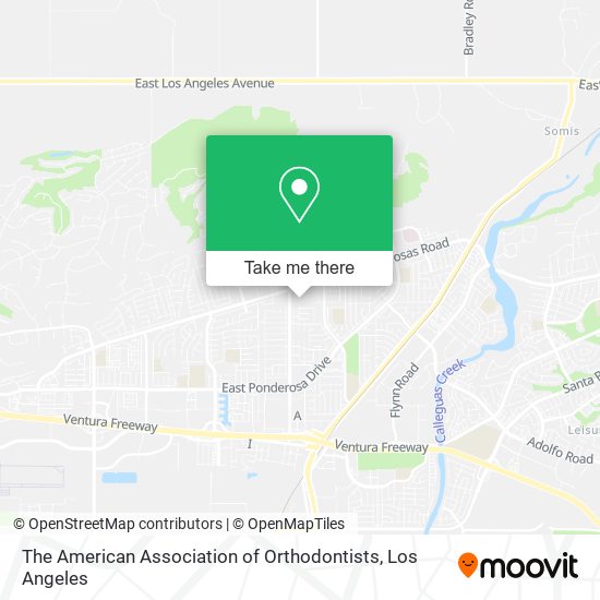 The American Association of Orthodontists map