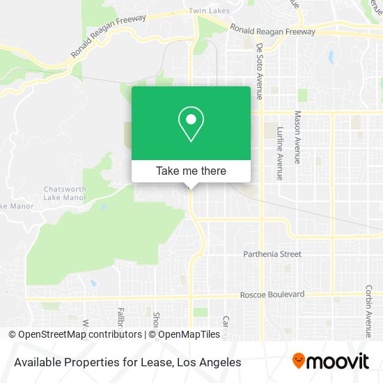 Available Properties for Lease map