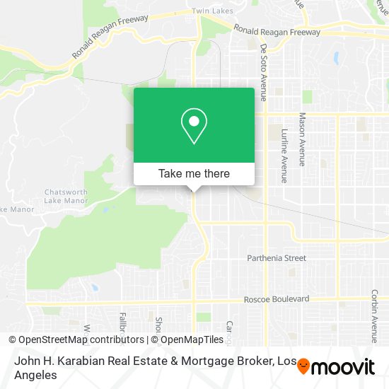 Mapa de John H. Karabian Real Estate & Mortgage Broker