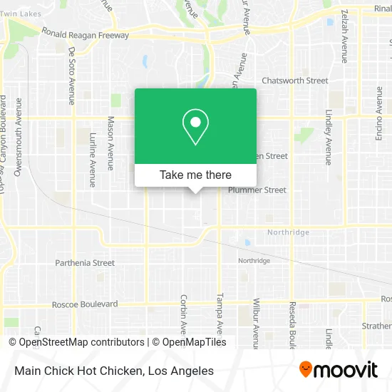 Main Chick Hot Chicken map