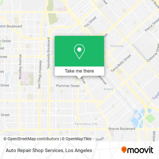 Auto Repair Shop Services map