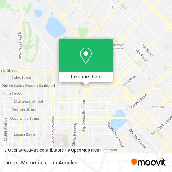 Angel Memorials map