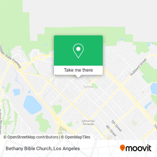 Mapa de Bethany Bible Church