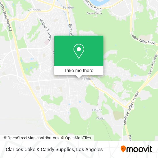 Clarices Cake & Candy Supplies map