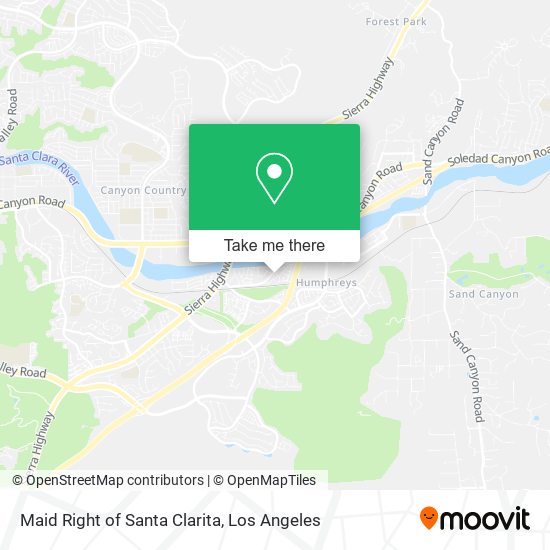 Mapa de Maid Right of Santa Clarita