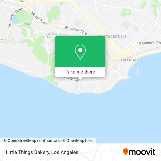 Little Things Bakery map