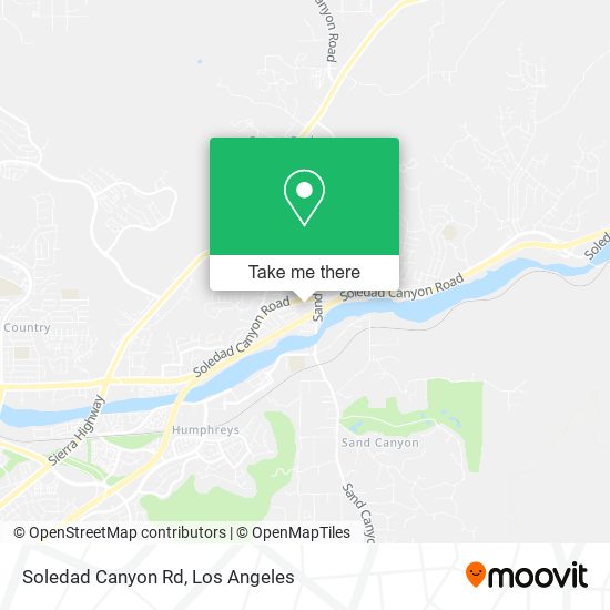 Soledad Canyon Rd map