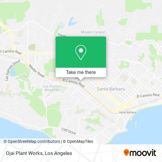 Ojai Plant Works map