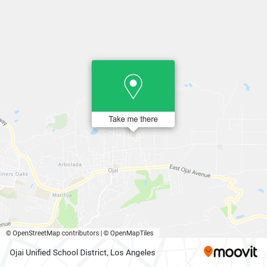 Ojai Unified School District map