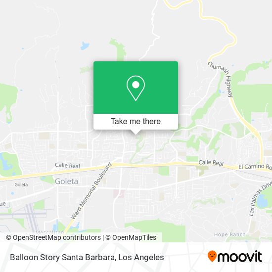 Balloon Story Santa Barbara map