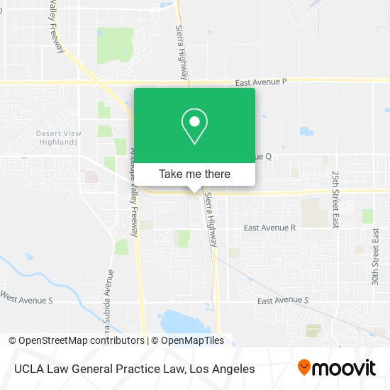 Mapa de UCLA Law General Practice Law