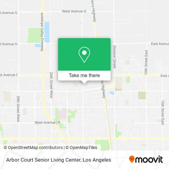 Mapa de Arbor Court Senior Living Center