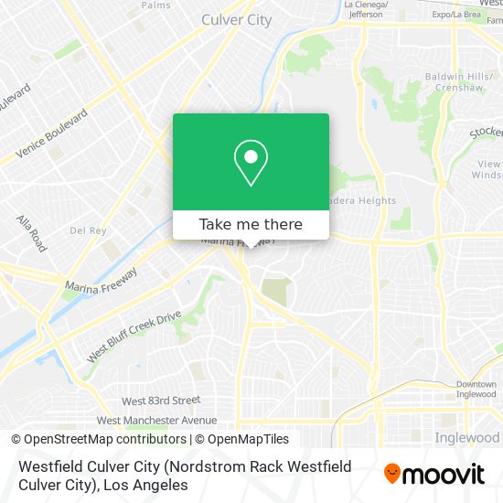 Westfield Culver City (Nordstrom Rack Westfield Culver City) map