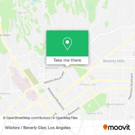 Wilshire / Beverly Glen map