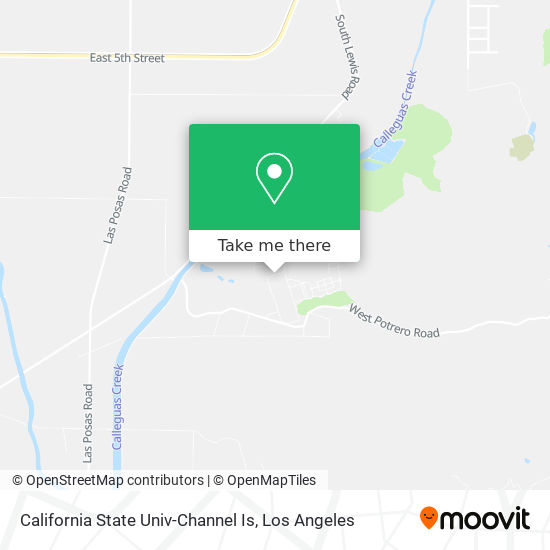 California State Univ-Channel Is map