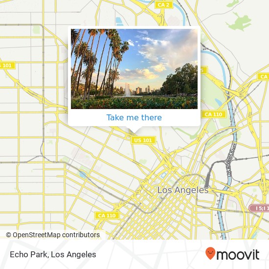 Mapa de Echo Park