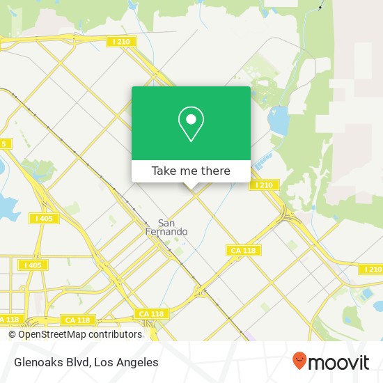 Mapa de Glenoaks Blvd