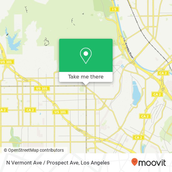 N Vermont Ave / Prospect Ave map