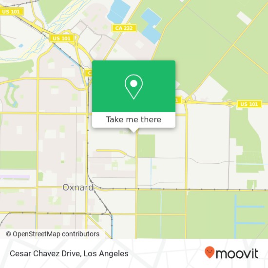 Mapa de Cesar Chavez Drive